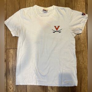 White Graphic Virginia Cavaliers Cotton T-Shirt